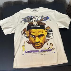 Rare Lebron James All Time Scoring Champion Graphic White T-Shirt